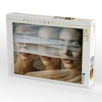 CALVENDO Puzzle Wenn ein Blick die Stille berührt. | 1000 Teile Lege-Größe 64x48cm Foto-Puzzle für glückliche Stunden