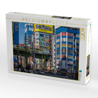 CALVENDO Puzzle Akihabara Electric Town mit U-Bahn | 2000 Teile Lege-Größe 90x67cm Foto-Puzzle für glückliche Stunden