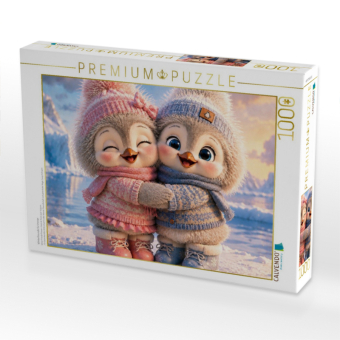 CALVENDO Puzzle Winterfreunde für immer | 1000 Teile Lege-Größe 64x48cm Foto-Puzzle für glückliche Stunden