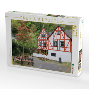 CALVENDO Puzzle Monreal, Fachwerkdorf in der Eifel | 1000 Teile Lege-Größe 64x48cm Foto-Puzzle für glückliche Stunden