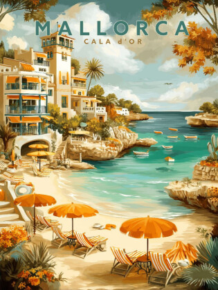 CALVENDO Puzzle Cala d'Or | 1000 Teile Lege-Größe 64x48cm Foto-Puzzle für glückliche Stunden