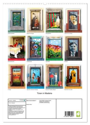 Türen in Madeira (hochwertiger Premium Wandkalender 2027 DIN A2 hoch), Kunstdruck in Hochglanz