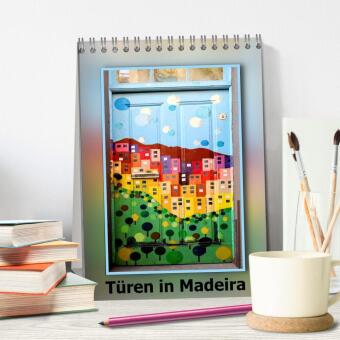 Türen in Madeira (Tischkalender 2027 DIN A5 hoch), CALVENDO Monatskalender