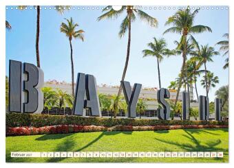 Miami und Miami Beach (Wandkalender 2027 DIN A3 quer), CALVENDO Monatskalender