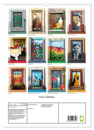 Türen in Madeira (Wandkalender 2027 DIN A3 hoch), CALVENDO Monatskalender