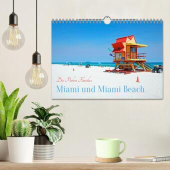 Miami und Miami Beach (Wandkalender 2027 DIN A4 quer), CALVENDO Monatskalender