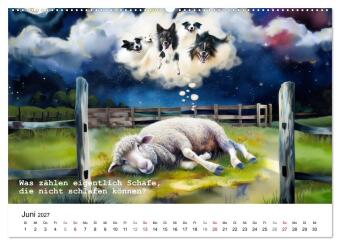 Lustige und paradoxe Fragen (hochwertiger Premium Wandkalender 2027 DIN A2 quer), Kunstdruck in Hochglanz