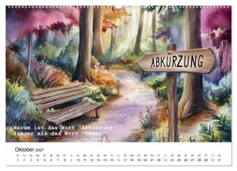 Lustige und paradoxe Fragen (hochwertiger Premium Wandkalender 2027 DIN A2 quer), Kunstdruck in Hochglanz