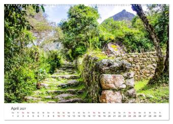 Macchu Picchu (Wandkalender 2027 DIN A2 quer), CALVENDO Monatskalender