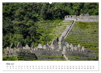 Macchu Picchu (Wandkalender 2027 DIN A2 quer), CALVENDO Monatskalender