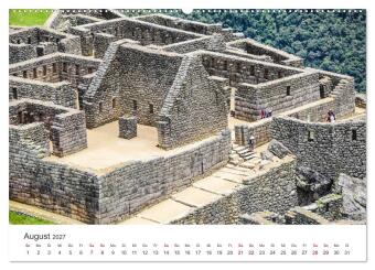 Macchu Picchu (Wandkalender 2027 DIN A2 quer), CALVENDO Monatskalender