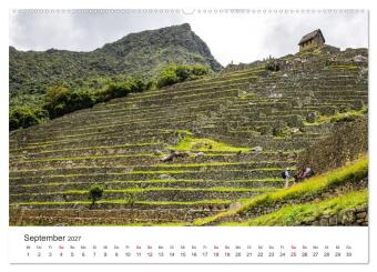 Macchu Picchu (Wandkalender 2027 DIN A2 quer), CALVENDO Monatskalender