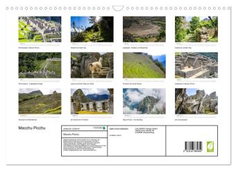 Macchu Picchu (Wandkalender 2027 DIN A3 quer), CALVENDO Monatskalender