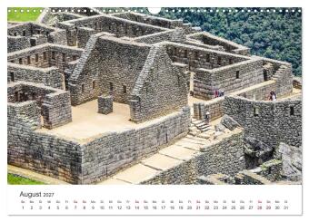 Macchu Picchu (Wandkalender 2027 DIN A3 quer), CALVENDO Monatskalender