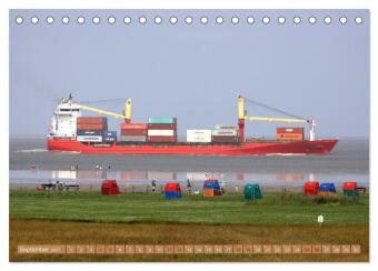 Cuxland, Urlaubsglück zwischen Nordsee und Elbe (Tischkalender 2027 DIN A5 quer), CALVENDO Monatskalender
