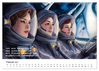 Lustige und paradoxe Fragen (Wandkalender 2027 DIN A2 quer), CALVENDO Monatskalender