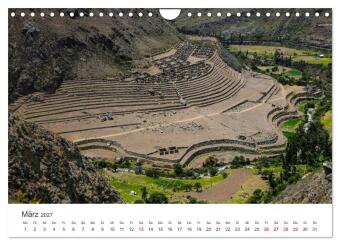 Macchu Picchu (Wandkalender 2027 DIN A4 quer), CALVENDO Monatskalender
