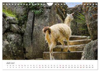 Macchu Picchu (Wandkalender 2027 DIN A4 quer), CALVENDO Monatskalender