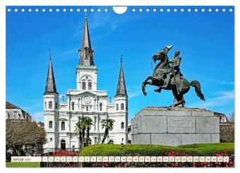 So schön ist New Orleans (Wandkalender 2027 DIN A4 quer), CALVENDO Monatskalender