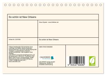 So schön ist New Orleans (Tischkalender 2027 DIN A5 quer), CALVENDO Monatskalender