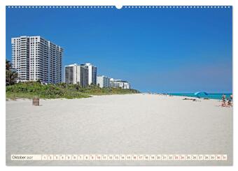 Miami und Miami Beach (hochwertiger Premium Wandkalender 2027 DIN A2 quer), Kunstdruck in Hochglanz