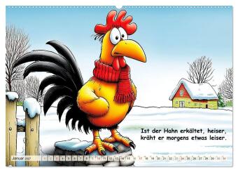 Bauernregeln, unsinnig und amüsant (hochwertiger Premium Wandkalender 2027 DIN A2 quer), Kunstdruck in Hochglanz