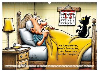 Bauernregeln, unsinnig und amüsant (hochwertiger Premium Wandkalender 2027 DIN A2 quer), Kunstdruck in Hochglanz