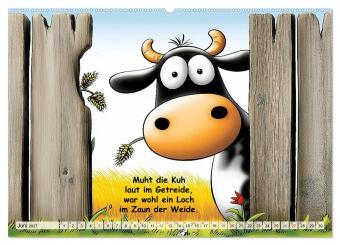 Bauernregeln, unsinnig und amüsant (hochwertiger Premium Wandkalender 2027 DIN A2 quer), Kunstdruck in Hochglanz