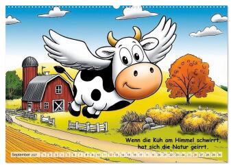 Bauernregeln, unsinnig und amüsant (hochwertiger Premium Wandkalender 2027 DIN A2 quer), Kunstdruck in Hochglanz