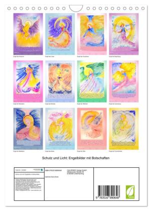 Schutz und Licht: Engelbilder mit Botschaften (Wandkalender 2027 DIN A4 hoch), CALVENDO Monatskalender