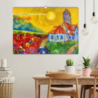 Van Gogh - neu interpretiert (Wandkalender 2027 DIN A2 quer), CALVENDO Monatskalender