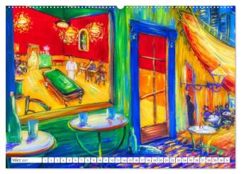 Van Gogh - neu interpretiert (Wandkalender 2027 DIN A2 quer), CALVENDO Monatskalender