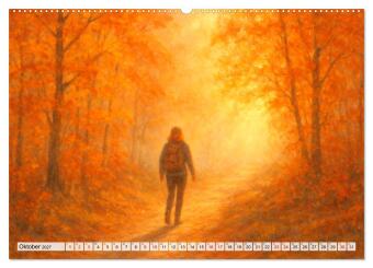 Ruhe finden - Der Anti-Stress-Kalender - Ein Jahr voller Wärme und Achtsamkeit (hochwertiger Premium Wandkalender 2027 DIN A2 quer), Kunstdruck in Hochglanz
