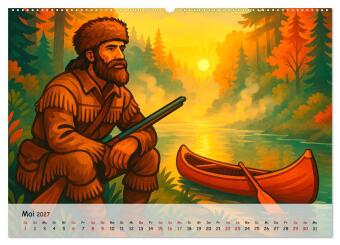 Nordamerika von Alaska bis Texas - Wild, Weit und Wunderschön (Wandkalender 2027 DIN A2 quer), CALVENDO Monatskalender