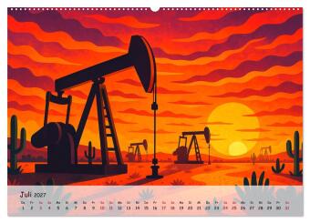 Nordamerika von Alaska bis Texas - Wild, Weit und Wunderschön (Wandkalender 2027 DIN A2 quer), CALVENDO Monatskalender