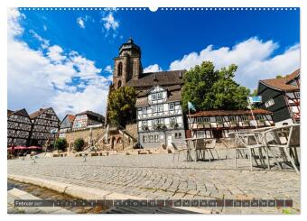 Ein Blick auf Homberg an der Efze in Farbe (hochwertiger Premium Wandkalender 2027 DIN A2 quer), Kunstdruck in Hochglanz