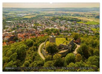 Ein Blick auf Homberg an der Efze in Farbe (hochwertiger Premium Wandkalender 2027 DIN A2 quer), Kunstdruck in Hochglanz