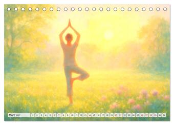 Ruhe finden - Der Anti-Stress-Kalender - Ein Jahr voller Wärme und Achtsamkeit (Tischkalender 2027 DIN A5 quer), CALVENDO Monatskalender