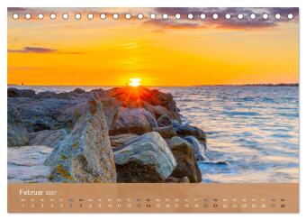 Die Bretagne - Sonne und das Meer (Tischkalender 2027 DIN A5 quer), CALVENDO Monatskalender