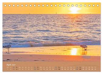 Die Bretagne - Sonne und das Meer (Tischkalender 2027 DIN A5 quer), CALVENDO Monatskalender