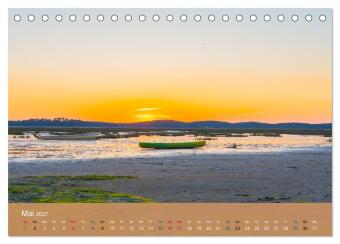 Die Bretagne - Sonne und das Meer (Tischkalender 2027 DIN A5 quer), CALVENDO Monatskalender