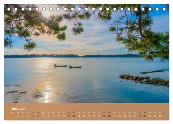 Die Bretagne - Sonne und das Meer (Tischkalender 2027 DIN A5 quer), CALVENDO Monatskalender