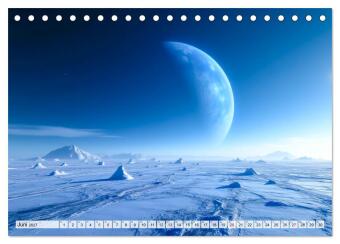 Kosmische Landschaften - Jenseits der Erde (Tischkalender 2027 DIN A5 quer), CALVENDO Monatskalender