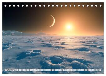 Kosmische Landschaften - Jenseits der Erde (Tischkalender 2027 DIN A5 quer), CALVENDO Monatskalender