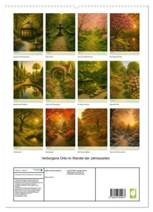 Verborgene Orte im Wandel der Jahreszeiten (hochwertiger Premium Wandkalender 2027 DIN A2 hoch), Kunstdruck in Hochglanz