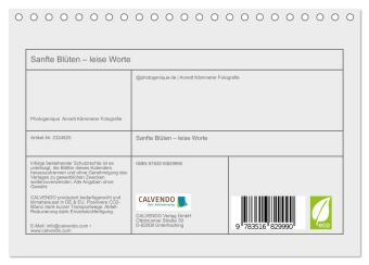 Sanfte Blüten, leise Worte (Tischkalender 2027 DIN A5 quer), CALVENDO Monatskalender