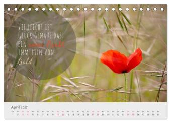 Sanfte Blüten, leise Worte (Tischkalender 2027 DIN A5 quer), CALVENDO Monatskalender