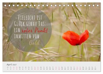 Sanfte Blüten, leise Worte (Tischkalender 2027 DIN A5 quer), CALVENDO Monatskalender