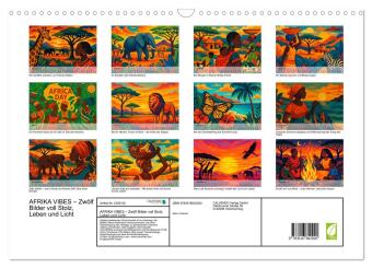 AFRIKA VIBES - Zwölf Bilder voll Stolz, Leben und Licht (Wandkalender 2027 DIN A3 quer), CALVENDO Monatskalender