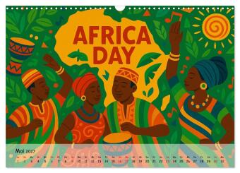 AFRIKA VIBES - Zwölf Bilder voll Stolz, Leben und Licht (Wandkalender 2027 DIN A3 quer), CALVENDO Monatskalender